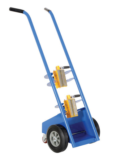 MAGNETIC CYLINDER HAND TRUCK 350 LB CAP - Model MCHT-350